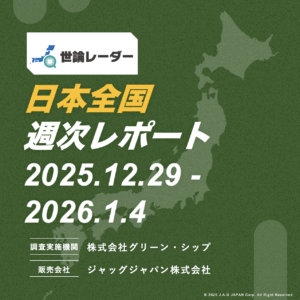 【全国】2026年1月第1週内閣・政党支持率レポート