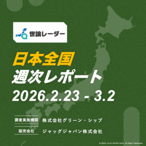 【全国】2026年3月第1週内閣・政党支持率レポート